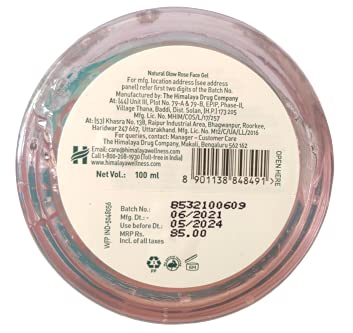 Himalaya Natural Glow Rose Face Gel 100ML - Image 2