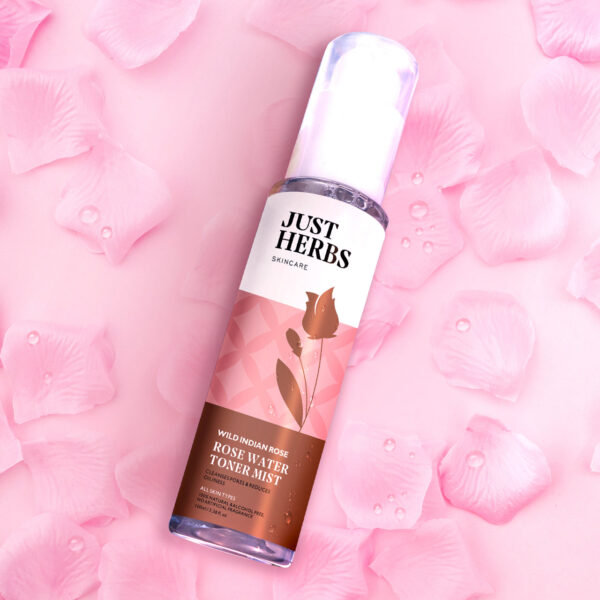 Just Herbs Rose Water Toner mist-100ml - Image 2