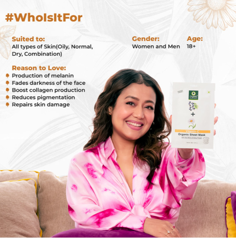 Organic Harvest VITAMIN C SHEET MASK - Image 5