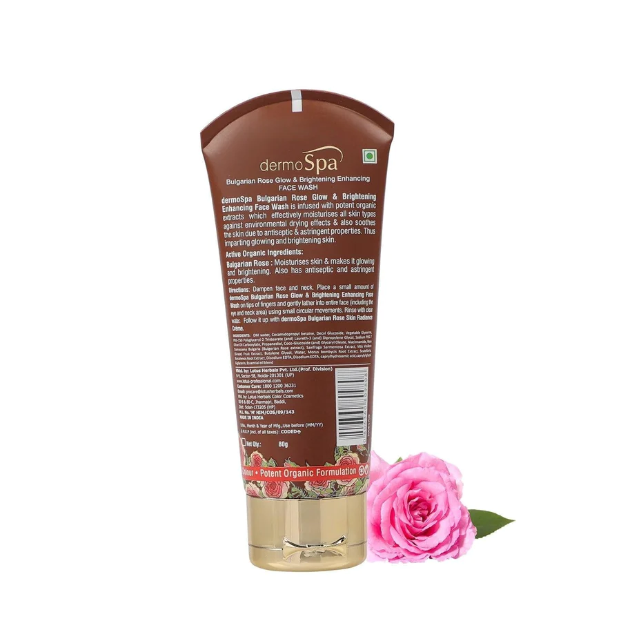 Lotus Professional Dermo Spa Bulgarian Rose Face wash80g Faasha