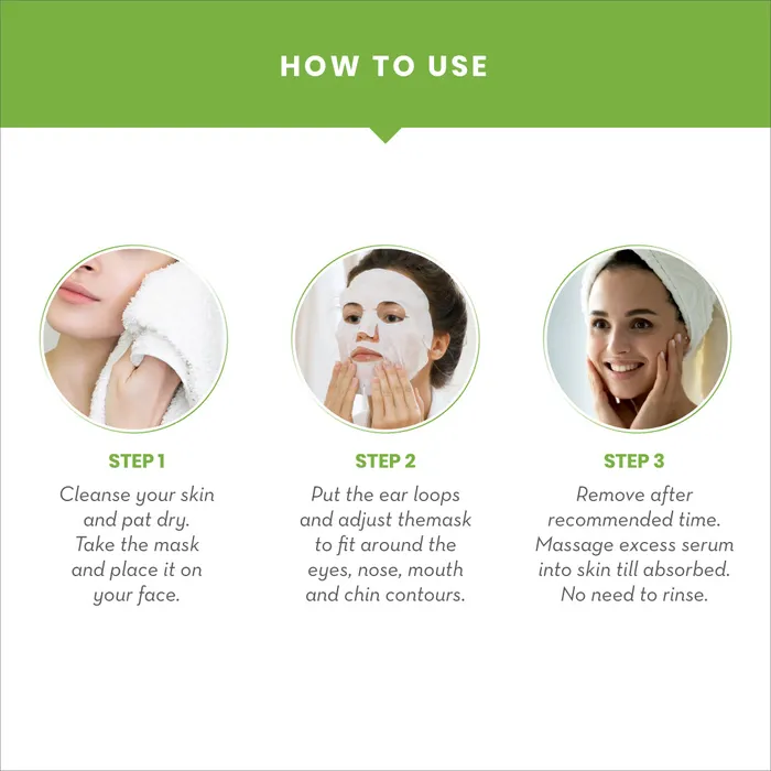 WOW Skin Science Aloe Vera Natural Cupra Fiber Face Lifting Sheet Mask - Image 4