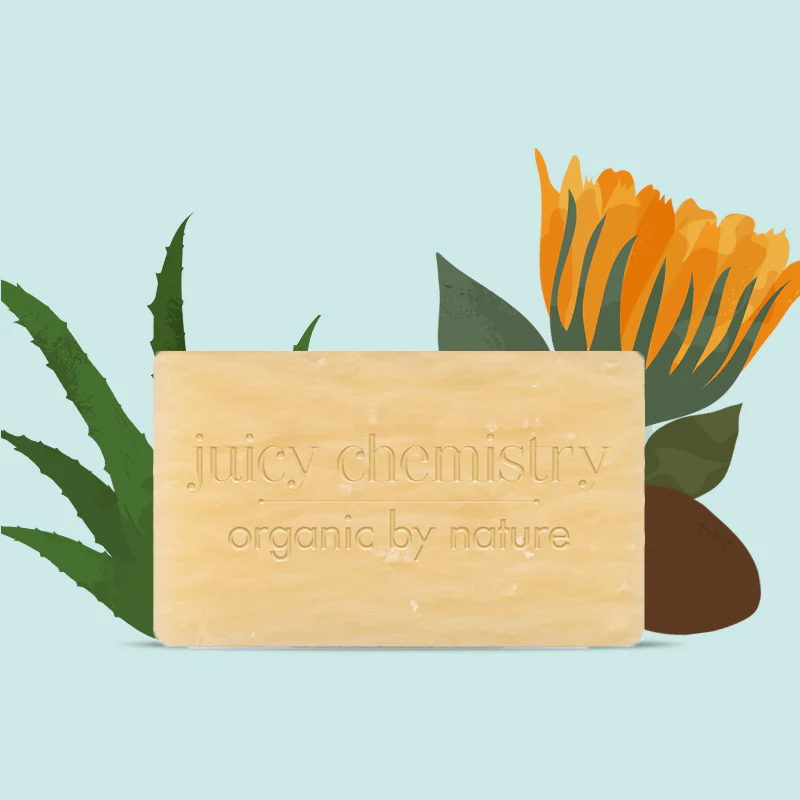 Juicy Chemistry’s Aloe, Calendula, and Shea Organic Baby Soap