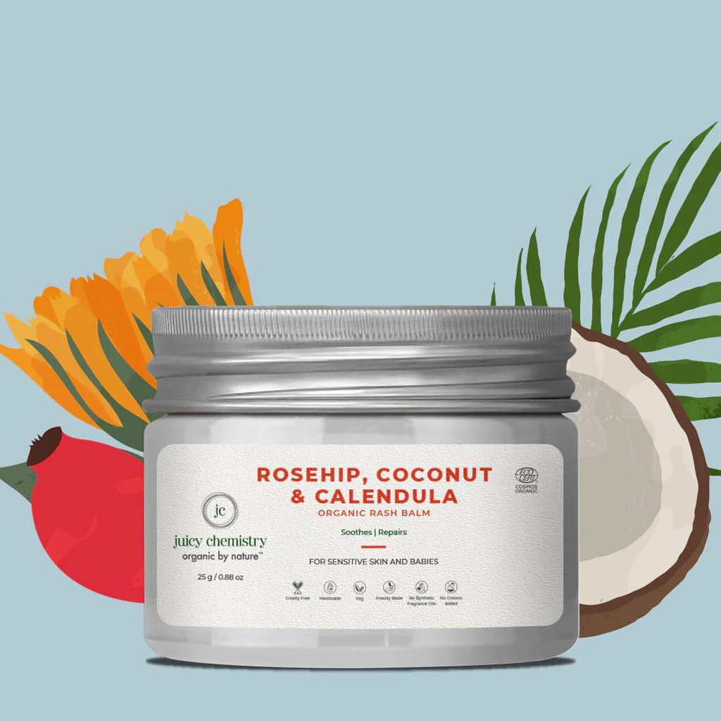 Juicy Chemistry’s Rosehip, Coconut & Calendula Rash Balm