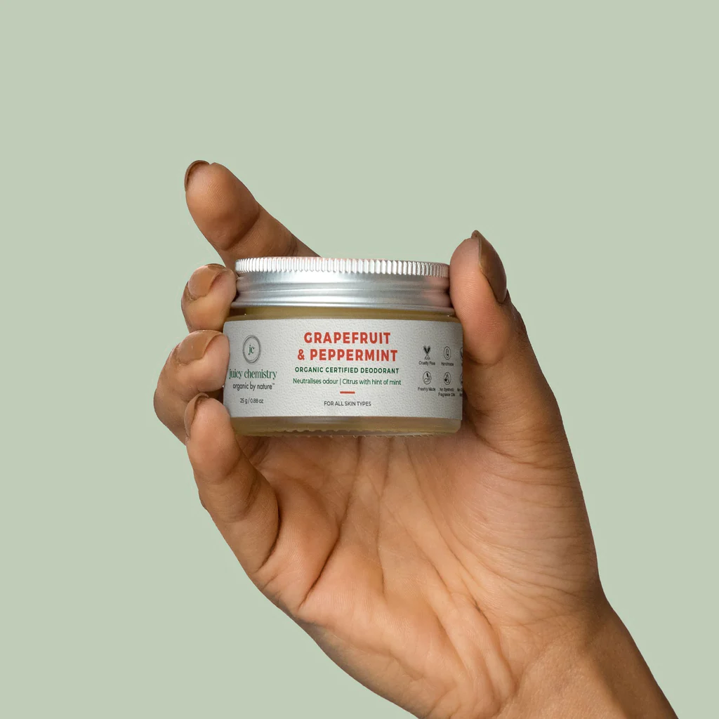 Juicy Chemistry Volamena Grapefruit and Peppermint Deodorant Cream