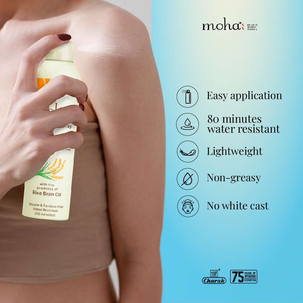 Moha Sunscreen Spray SPF50 UVA+ UVB PA+++(170g) - Image 6