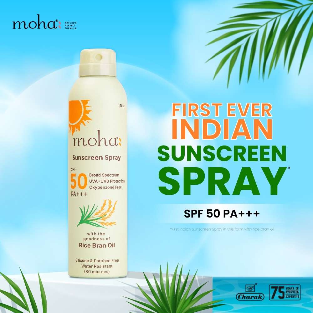 Moha Sunscreen Spray SPF50 UVA+ UVB PA+++(170g) - Image 4