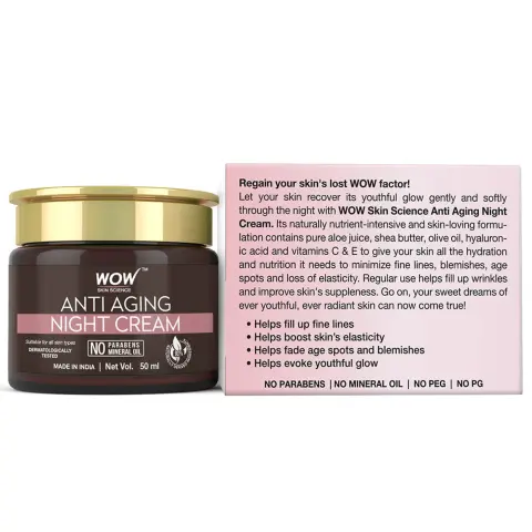 Wow Anti Aging Night Cream - 50 ml - Image 4