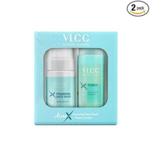 VLCC Acne X Face wash with 2% Salicylic Acid + Toner For Oil Free Skin Tone - 100ml + 125ml